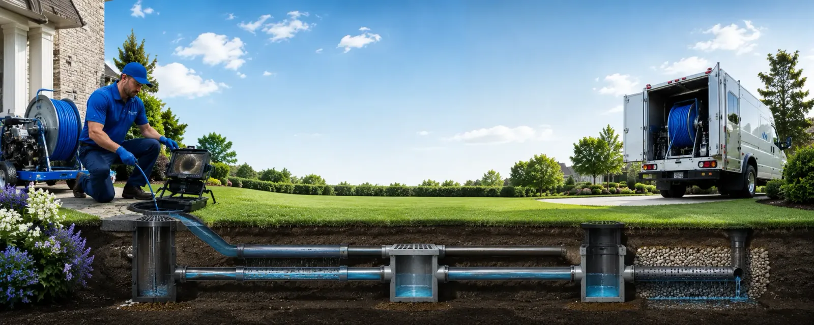 Outdoor drain cleaning information for Lublin, WI